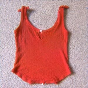 orange pacsun crop top